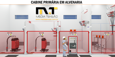 Cabine Primária em Alvenaria - Média Tensão